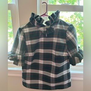 Elizabeth Wilson Nancy Jane top.  Heavy tartan material.  Beautiful!!